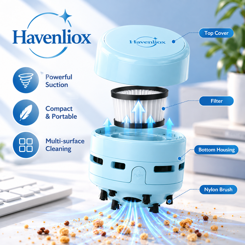 Havenliox® QuickDesk Vacuum Cleaner