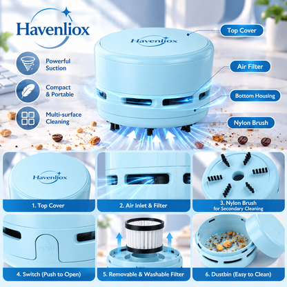 Havenliox® QuickDesk Vacuum Cleaner