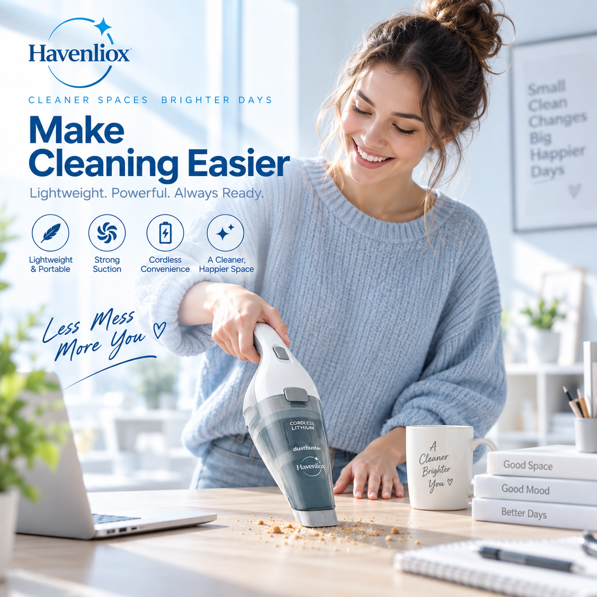 Havenliox® QuickClean Handheld Vacuum