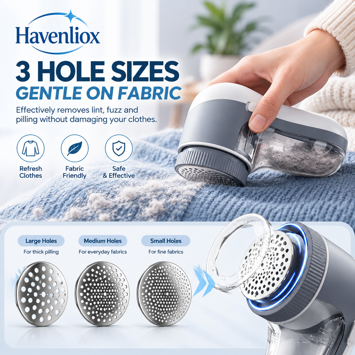 Havenliox® Rechargeable Fabric Lint Cleaner