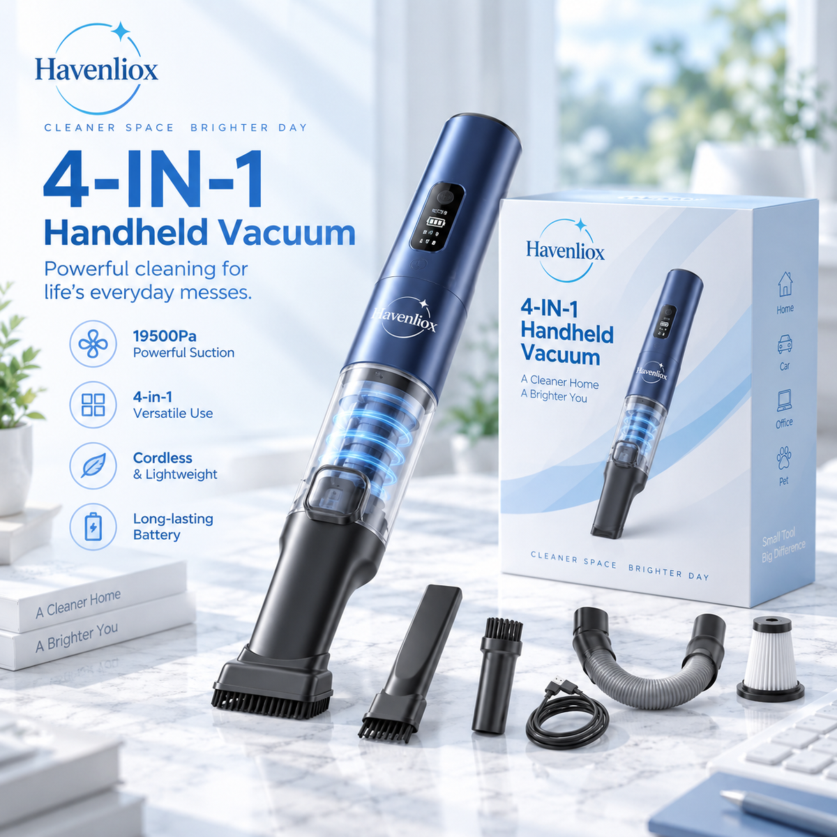Havenliox® 4-in-1 Cordless Handheld Vacuum