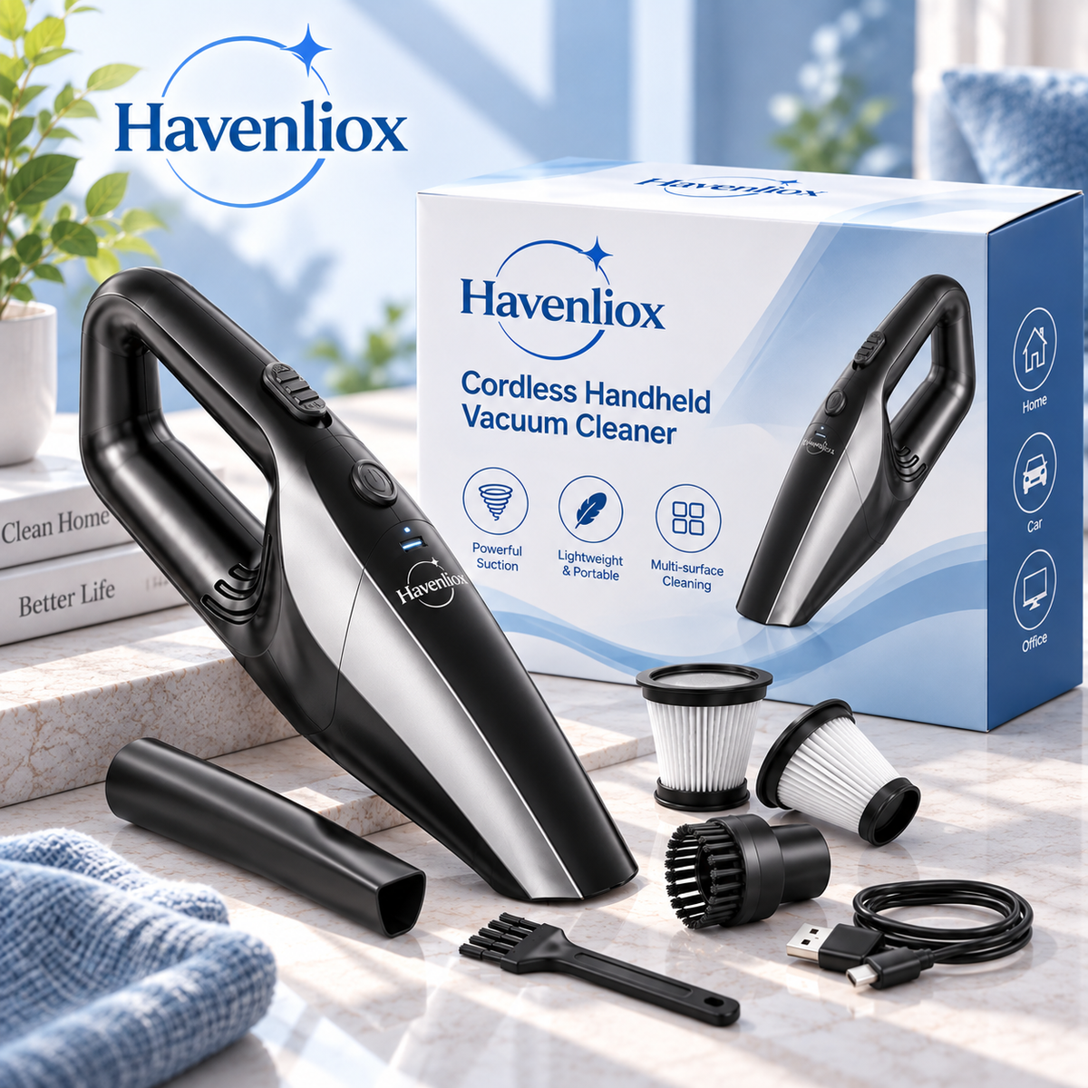 Havenliox® VacGo Cordless Handheld Vacuum