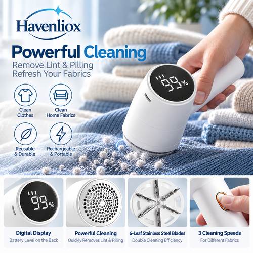 Havenliox® PowerClean Fabric Lint Cleaner