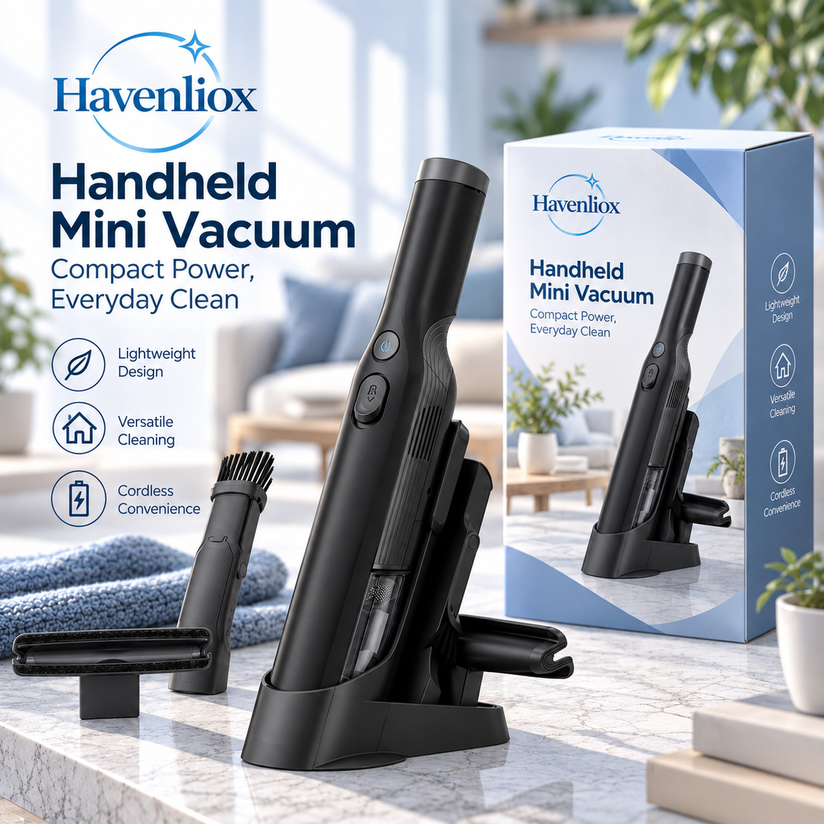 Havenliox® FlexReach Handheld Vacuum